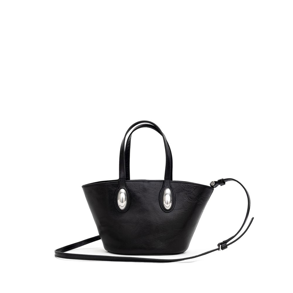 Dome Small Tote Bag in Crackle Patent Leather