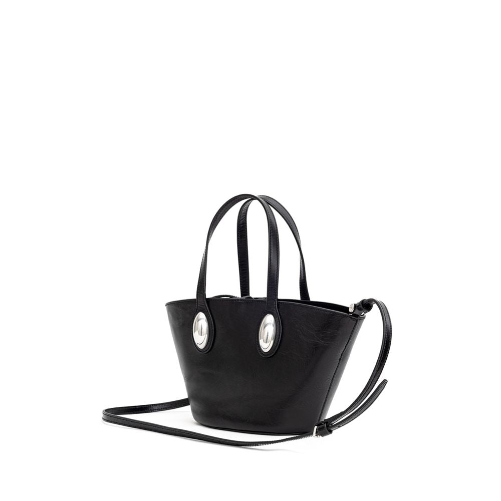 Dome Small Tote Bag in Crackle Patent Leather