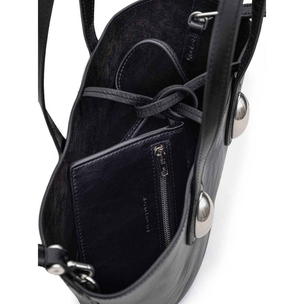Dome Small Tote Bag in Crackle Patent Leather
