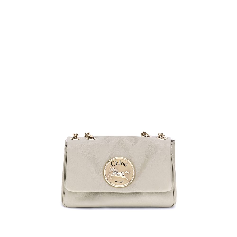 Small Chloé Heritage Shoulder Bag in Grained Leather