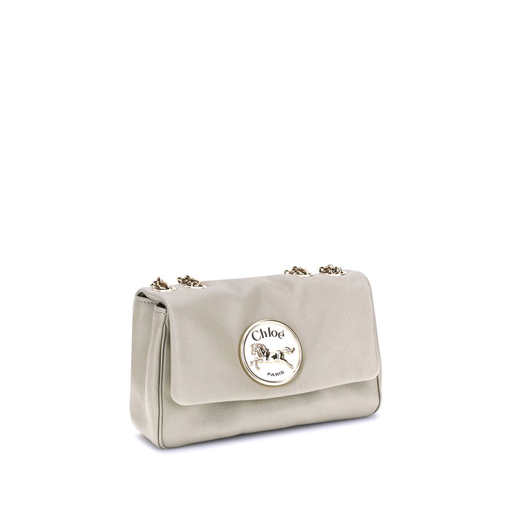 Small Chloé Heritage Shoulder Bag in Grained Leather