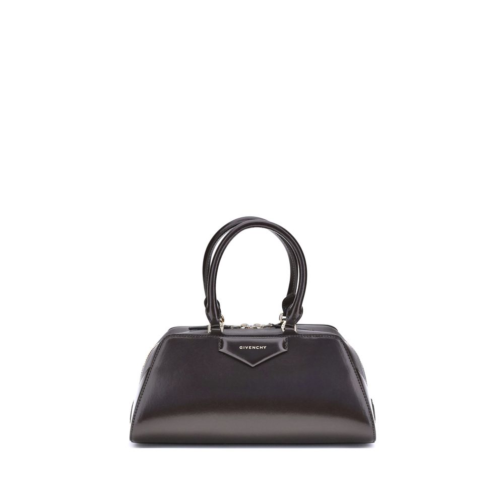 Small Antigona East-West Bag in Box Leather