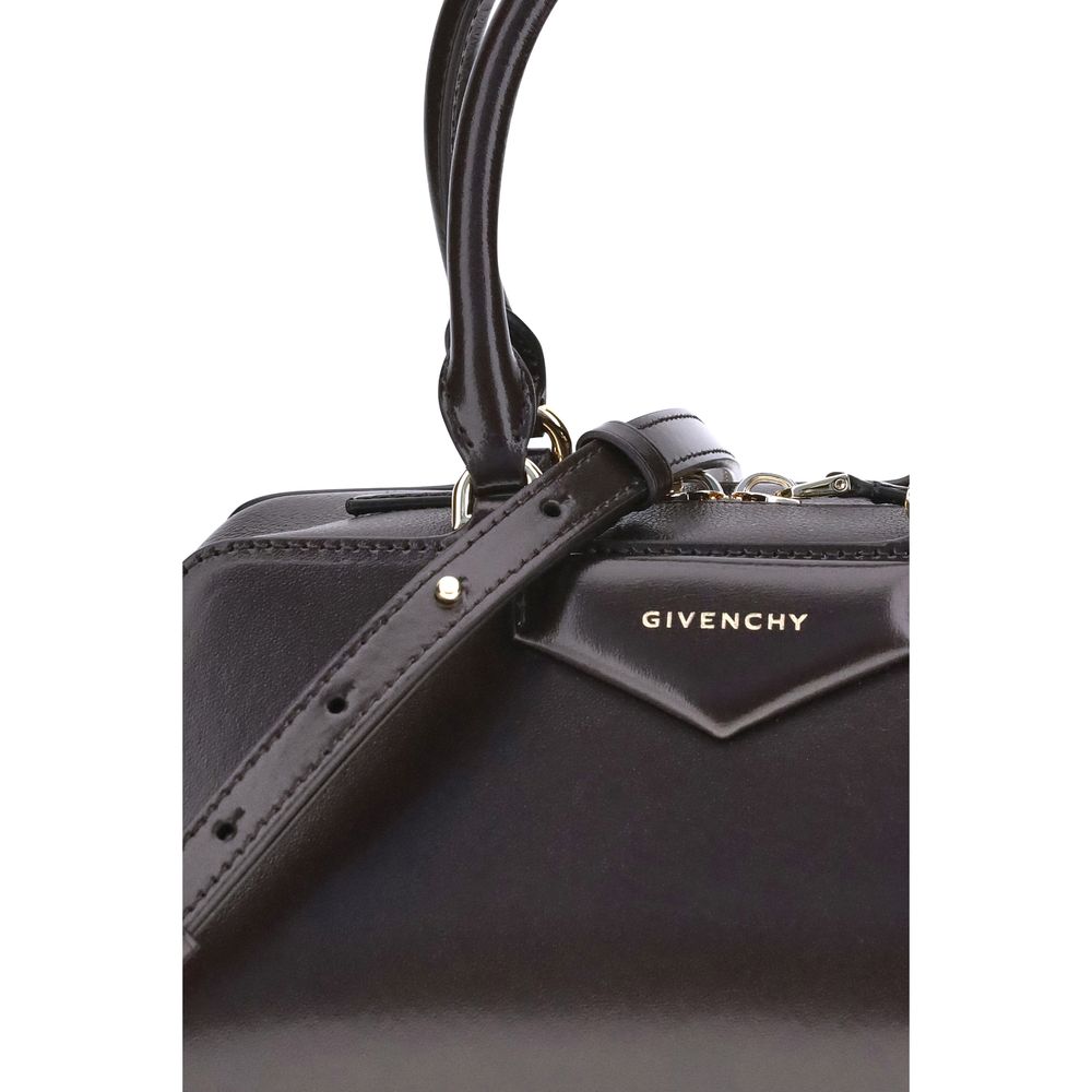 Small Antigona East-West Bag in Box Leather