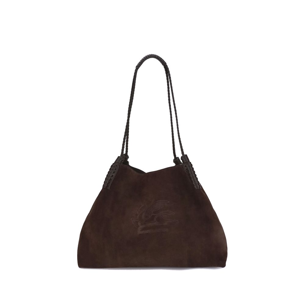 Medium Libra Tote Bag in Suede