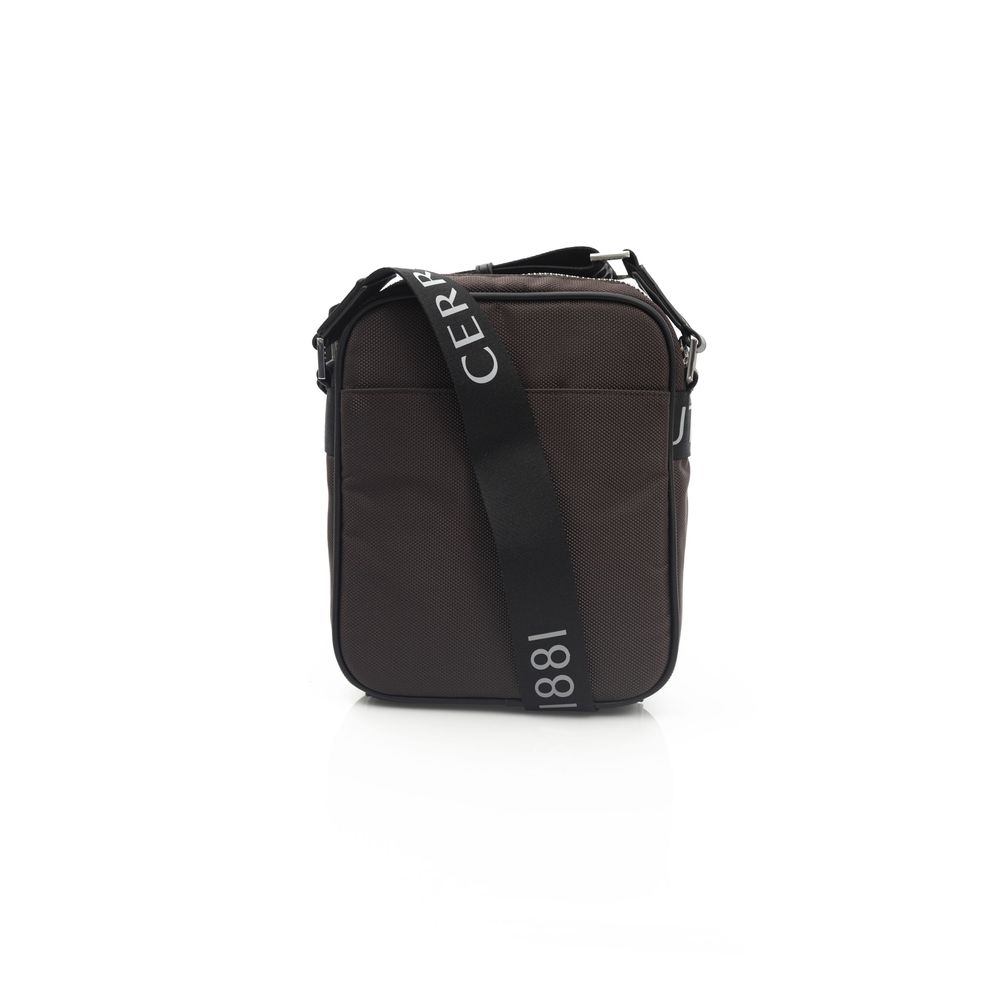 Brown Leather Men Messenger Bag