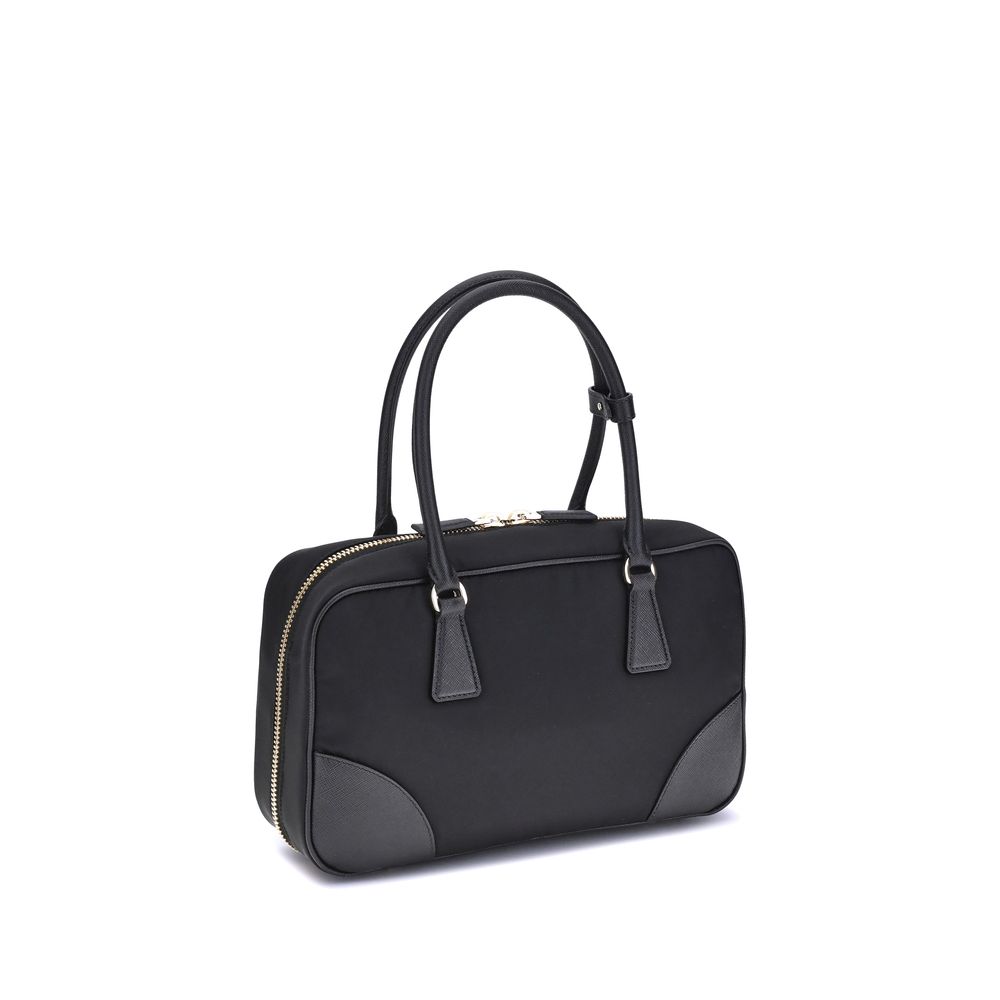 Re-Edition 1978 Medium Re-Nylon and Saffiano Leather Two-Handle Bag