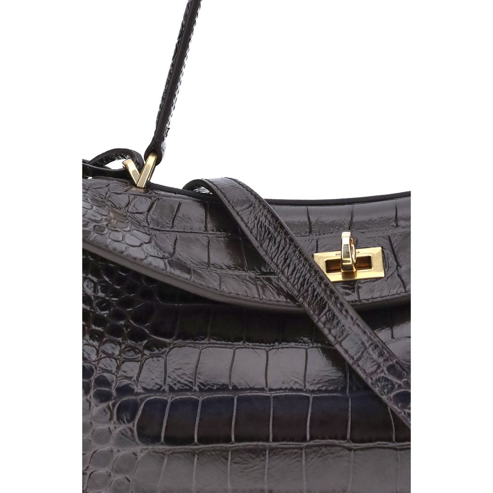 Rodeo Handbag Small in Crocodile Embossed Calfskin