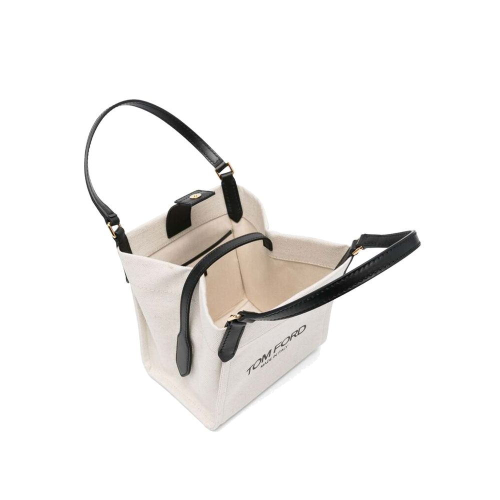 Canvas and Leather Amalfi Medium Tote