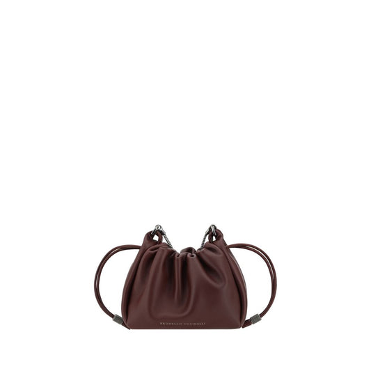 Mellow Mini Bucket Bag in Soft Leather with Precious Chain