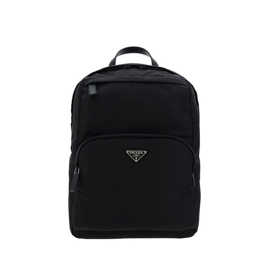 Re-Nylon and Saffiano Leather Backpack