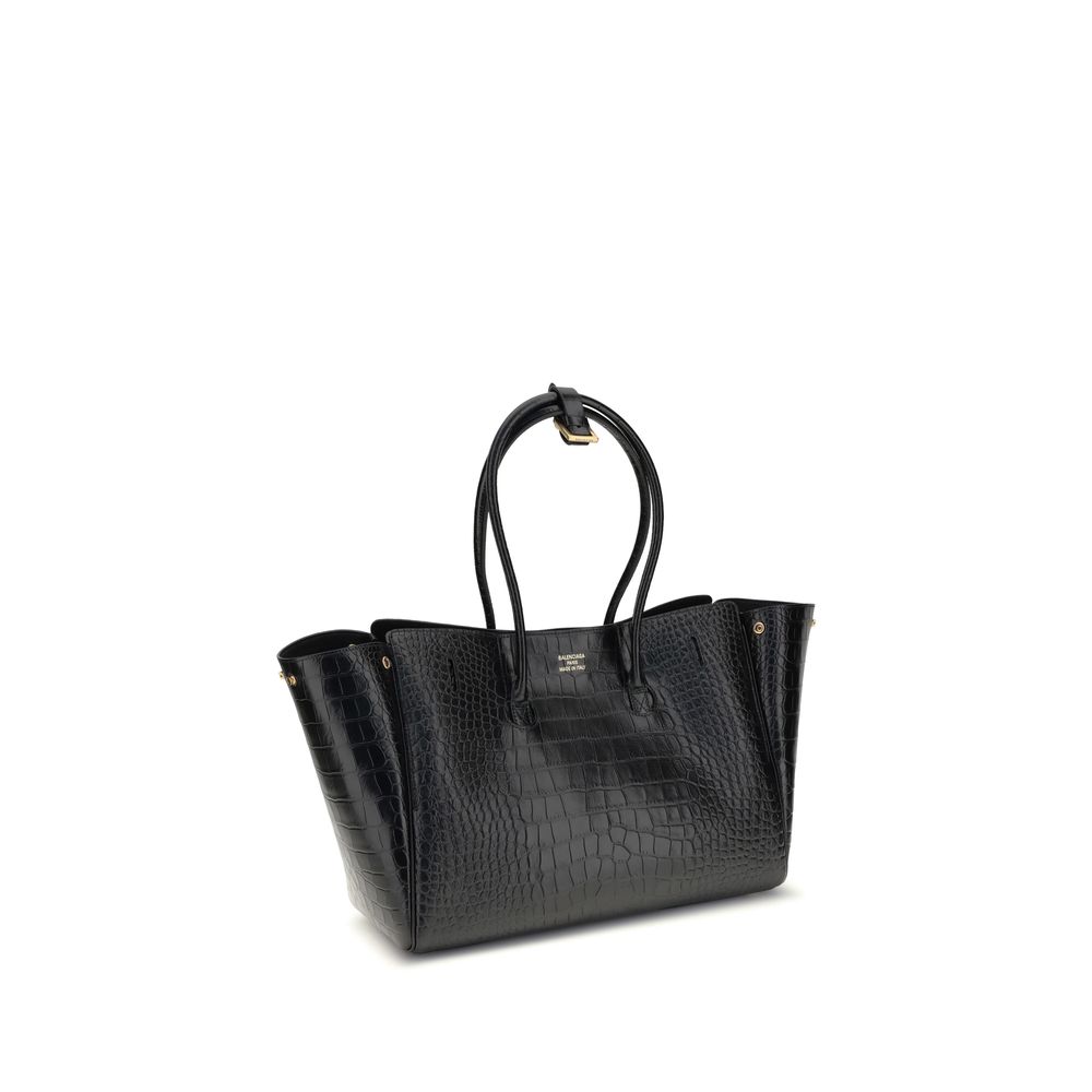Bel Air Carry All Bag Medium in Crocodile Embossed Calfskin