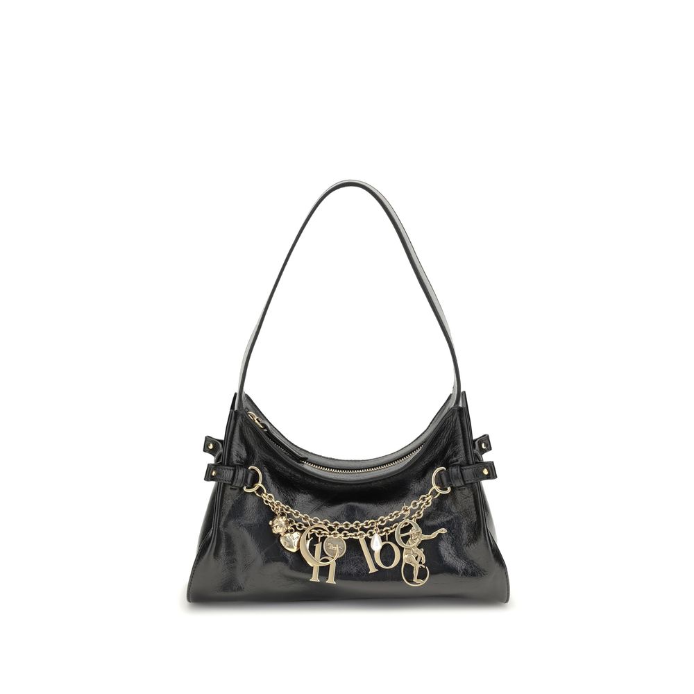 Chloé Charms Hobo Bag in Shiny Leather