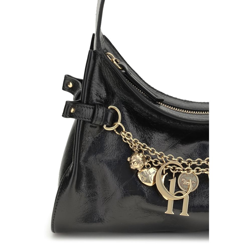 Chloé Charms Hobo Bag in Shiny Leather