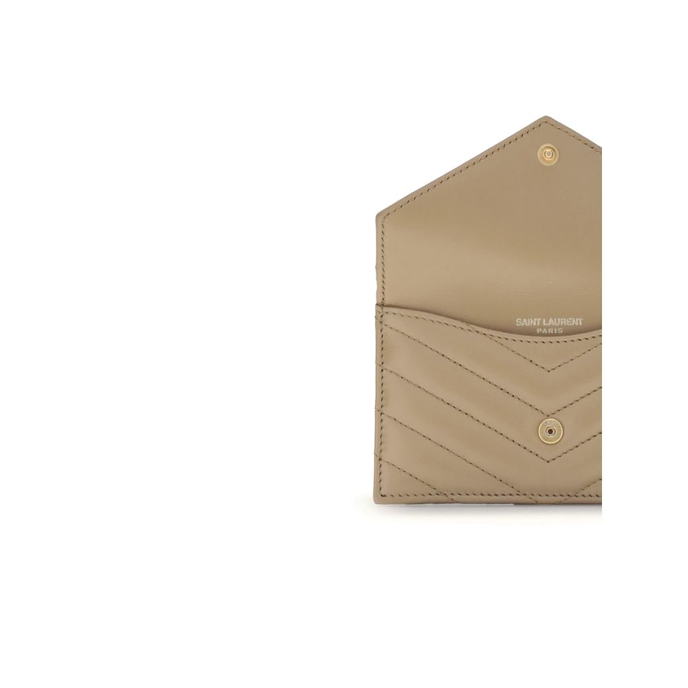 Cassandre Fragments Flap Card Case in Lambskin