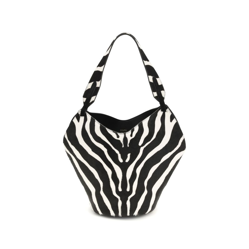 Mini bolso tote Lotus en piel de potro y ante