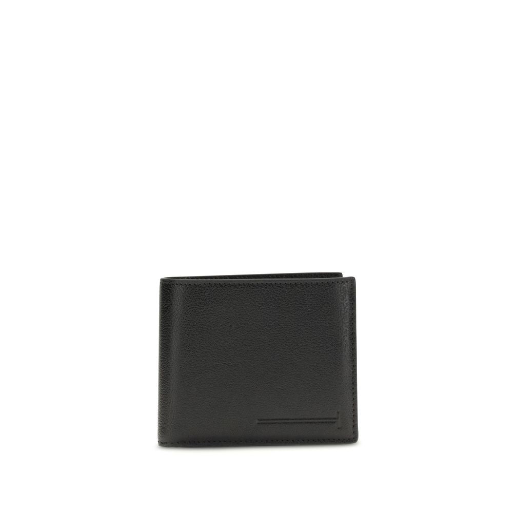 Elongated T Line Classic Bifold Wallet in Grain Leather