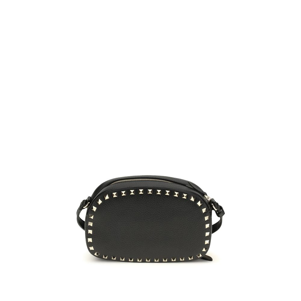 Mini bolso bandolera Rockstud en piel de becerro granulada