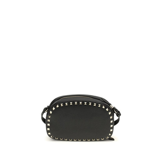 Mini bolso bandolera Rockstud en piel de becerro granulada