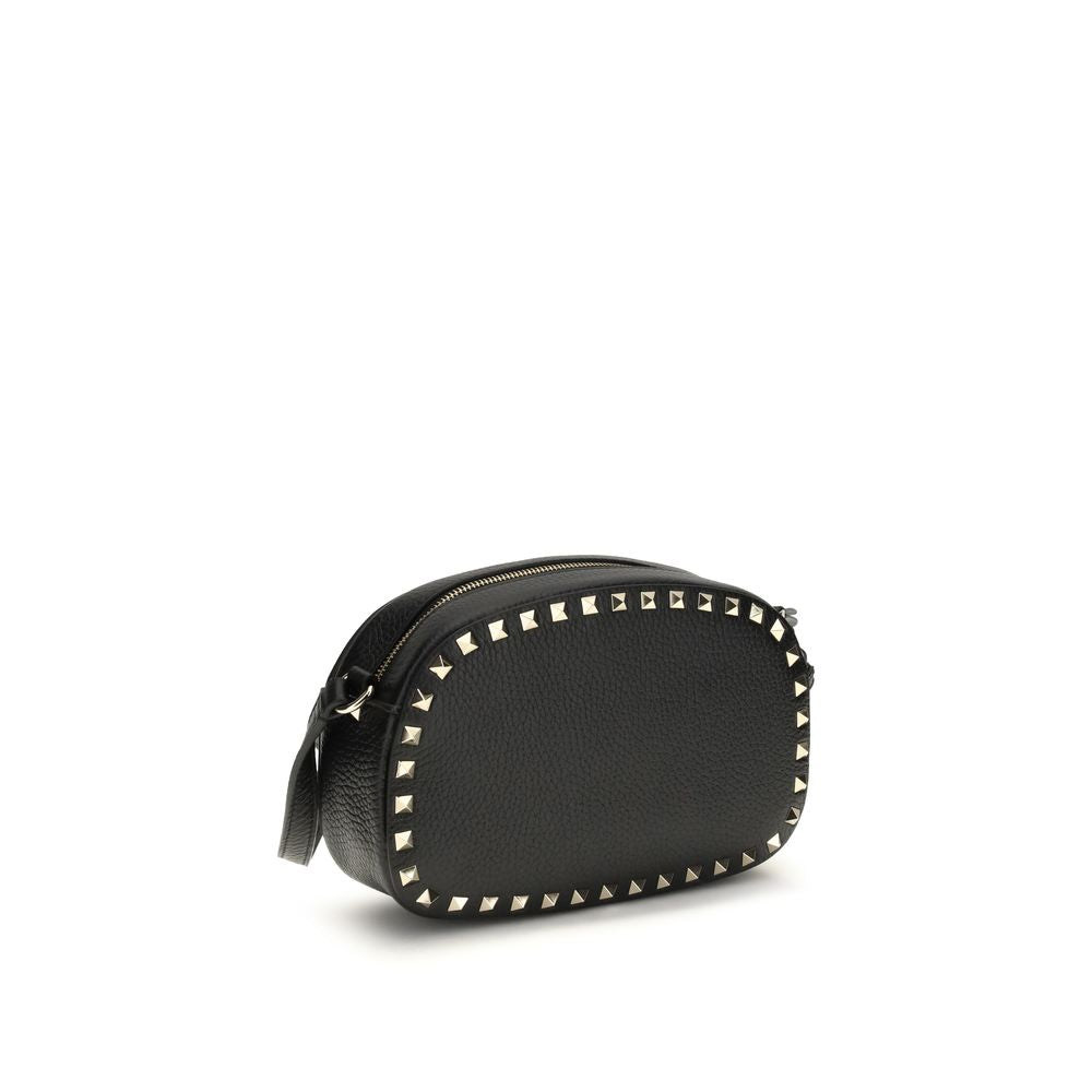 Mini bolso bandolera Rockstud en piel de becerro granulada