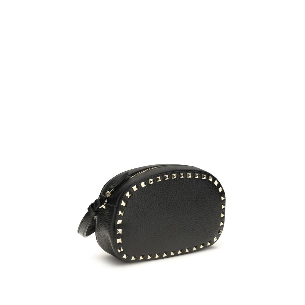 Mini bolso bandolera Rockstud en piel de becerro granulada