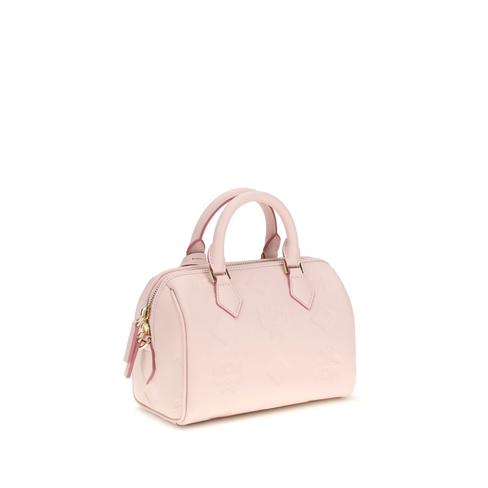 Sac boston Ella en cuir à monogramme Maxi