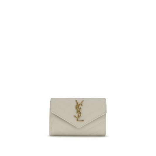 Cassandre Matelassé Small Envelope Wallet in Grain de Poudre Leather