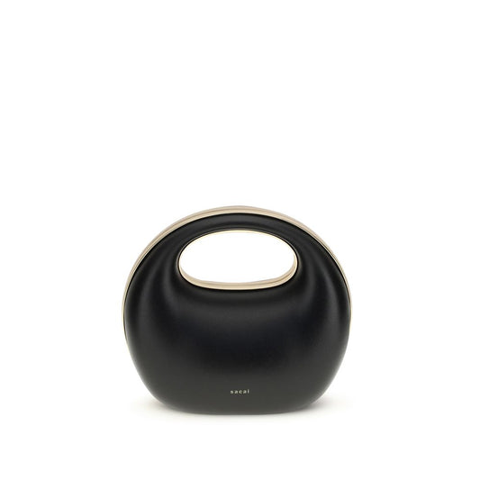 Sac porté main rond en cuir