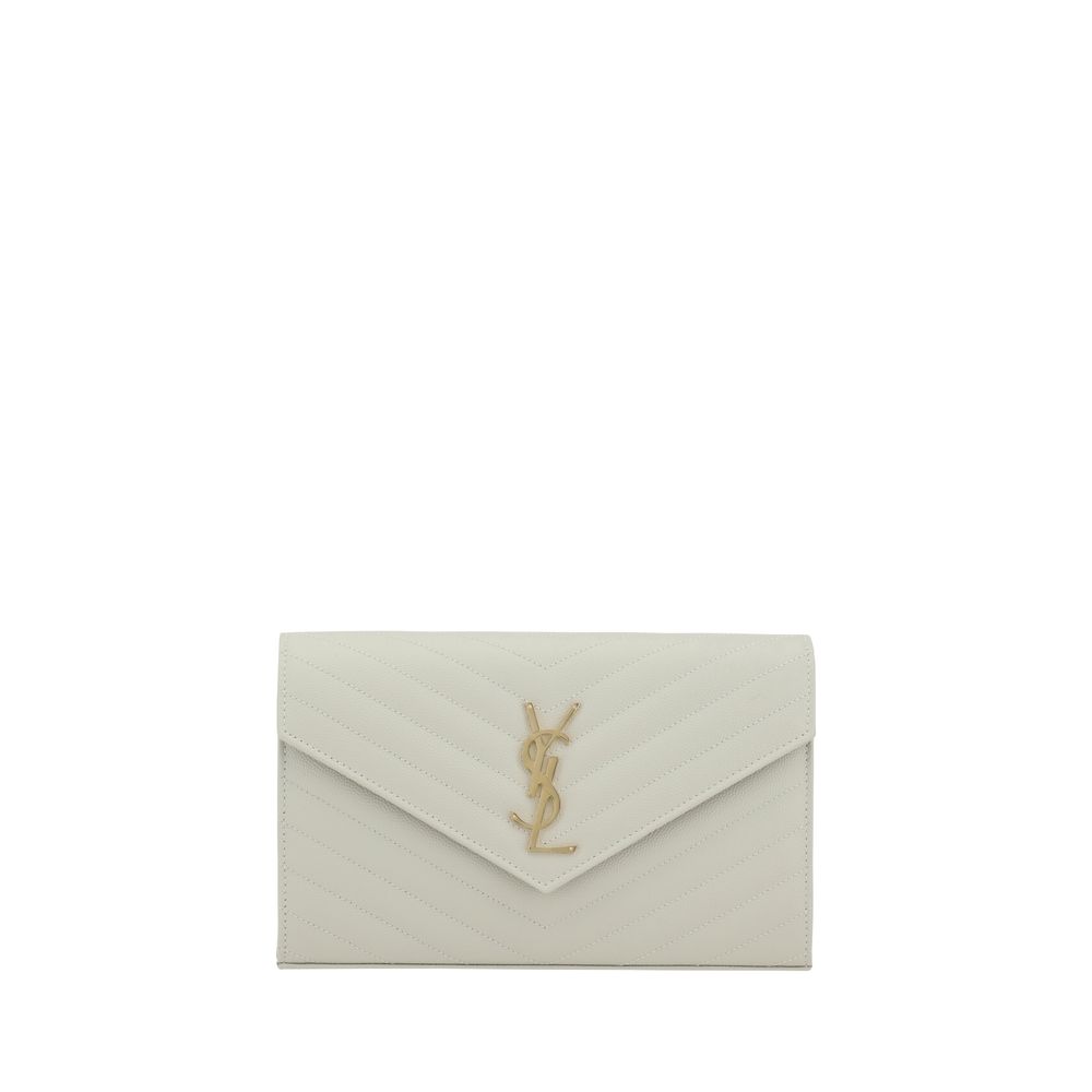Classic Cassandre Chain Wallet in Grain de Poudre Leather