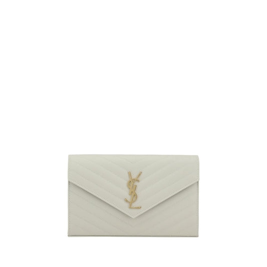 Classic Cassandre Chain Wallet in Grain de Poudre Leather