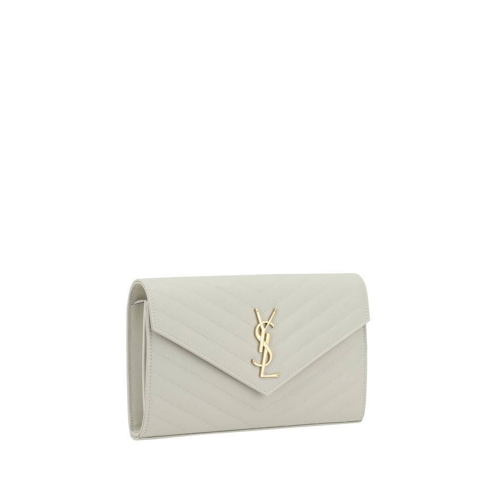 Classic Cassandre Chain Wallet in Grain de Poudre Leather
