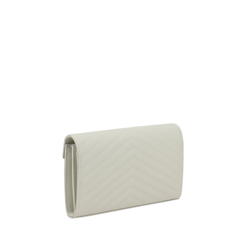 Classic Cassandre Chain Wallet in Grain de Poudre Leather