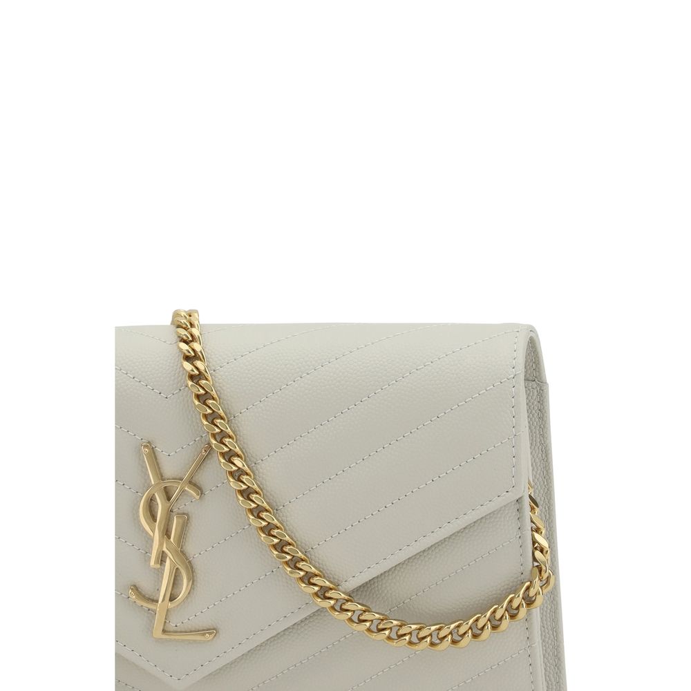 Classic Cassandre Chain Wallet in Grain de Poudre Leather