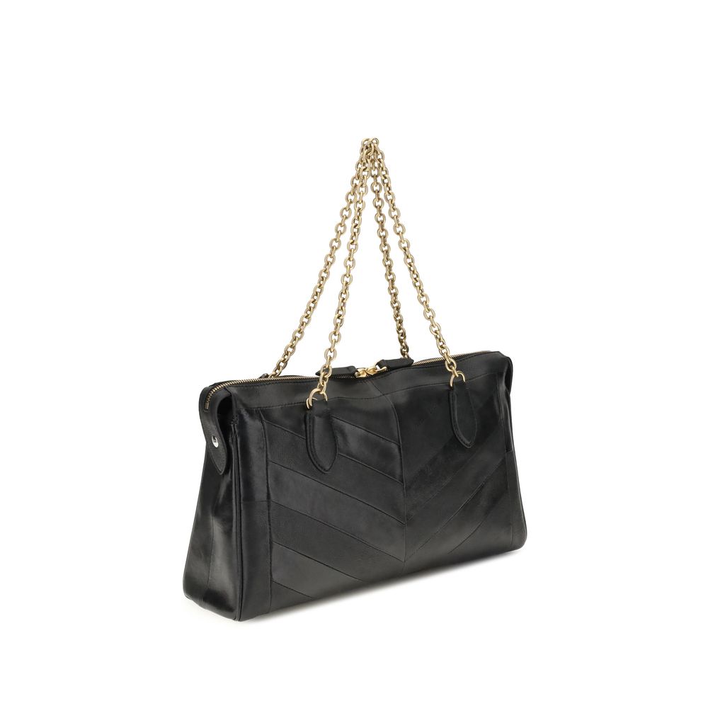 Bolso al hombro Panthea en piel napa