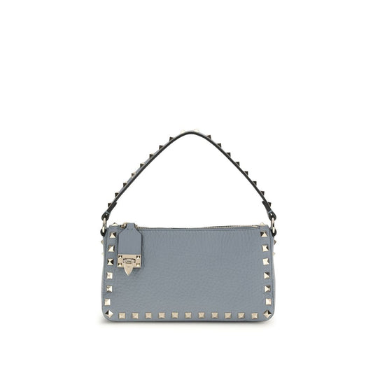Bolso bandolera Rockstud pequeño en piel de becerro granulada