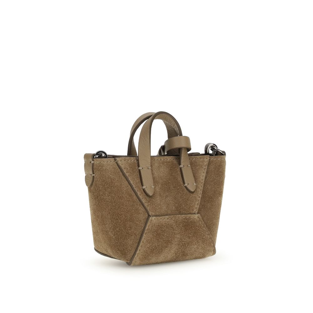 BC Duo Micro Bag in Suede with Precious Chain