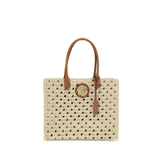 La Medusa Large Raffia Tote Bag