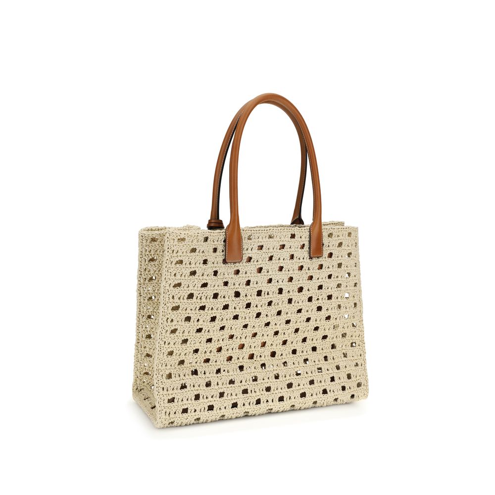 La Medusa Large Raffia Tote Bag