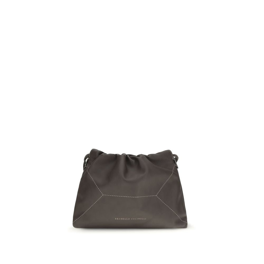 Pouch Bag with Monili in Calfskin