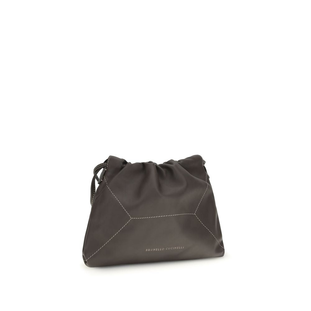 Pouch Bag with Monili in Calfskin