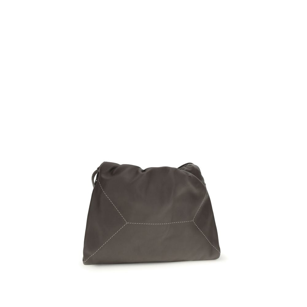 Pouch Bag with Monili in Calfskin