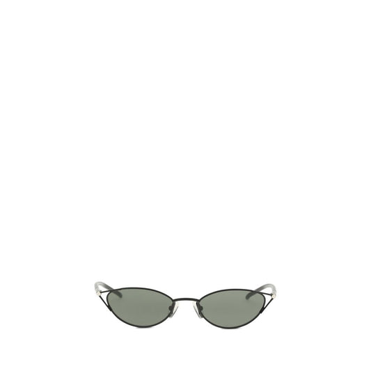 Gafas de sol metálicas elegantes con forma de ojo de gato y barra en T