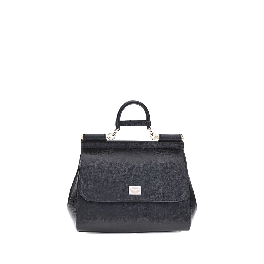 Grand sac porté main Sicily en cuir de veau Dauphine