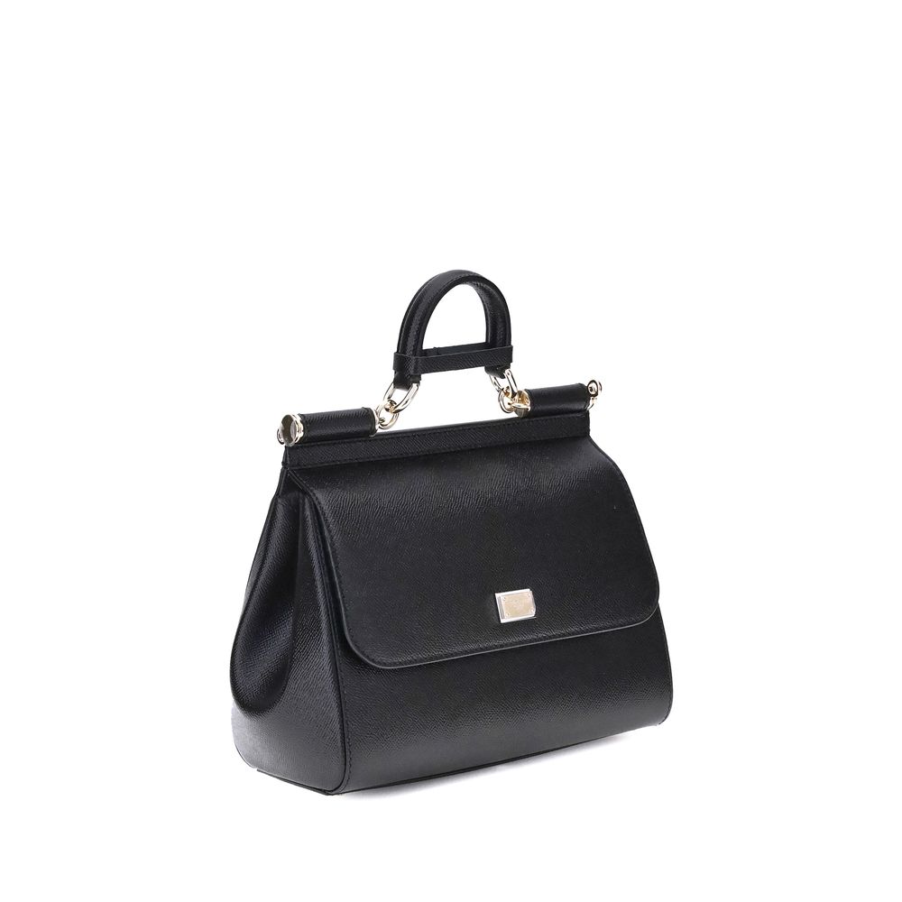 Grand sac porté main Sicily en cuir de veau Dauphine