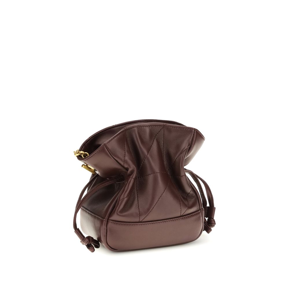 Mini pochette portée épaule Jamie en cuir d’agneau