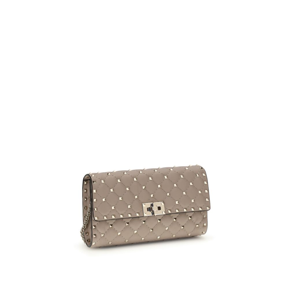 Rockstud Spike Crossbody Clutch Bag in Nappa