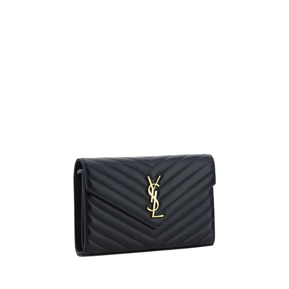 Cartera con cadena Cassandre en piel de cordero