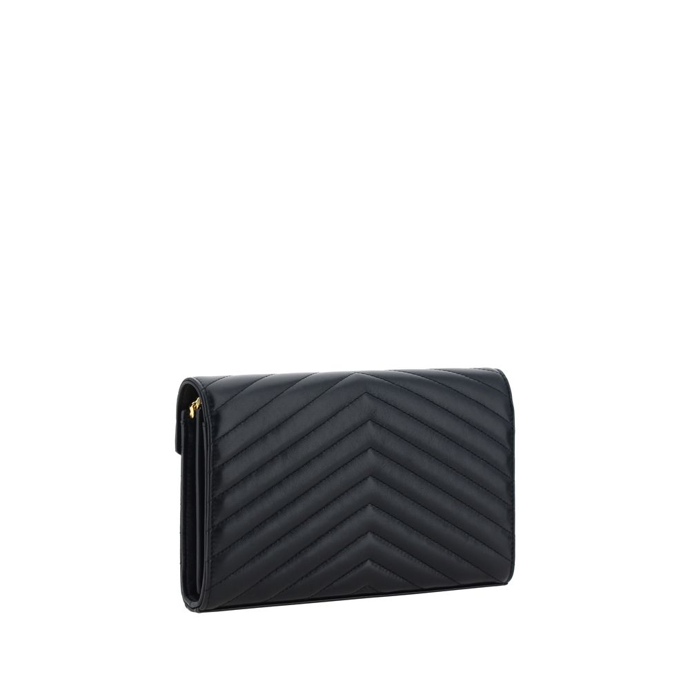 Cartera con cadena Cassandre en piel de cordero