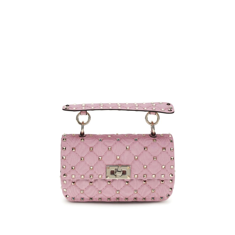Bolso Rockstud Spike pequeño en tejido jacquard