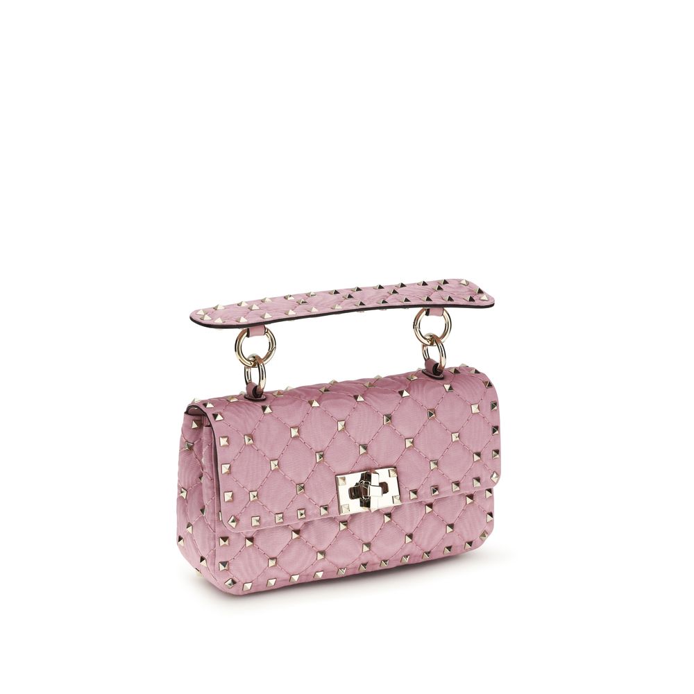 Bolso Rockstud Spike pequeño en tejido jacquard