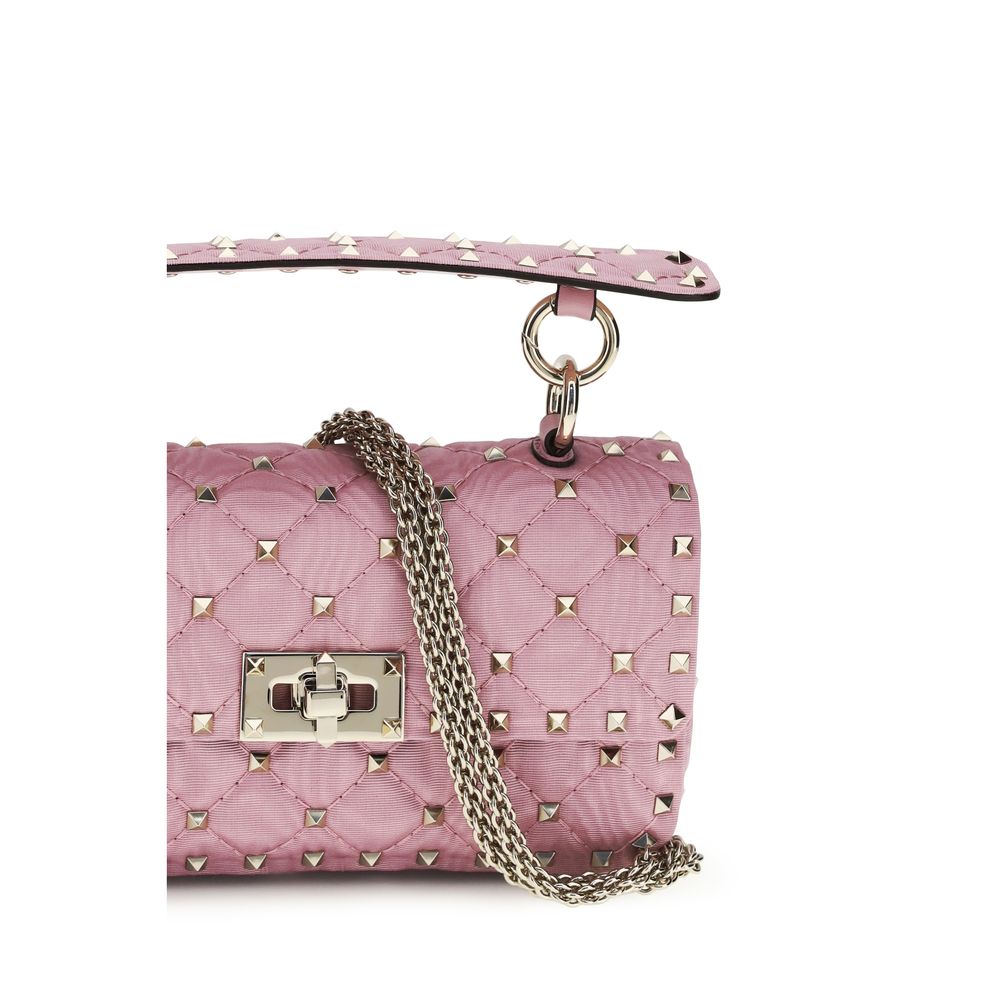 Bolso Rockstud Spike pequeño en tejido jacquard